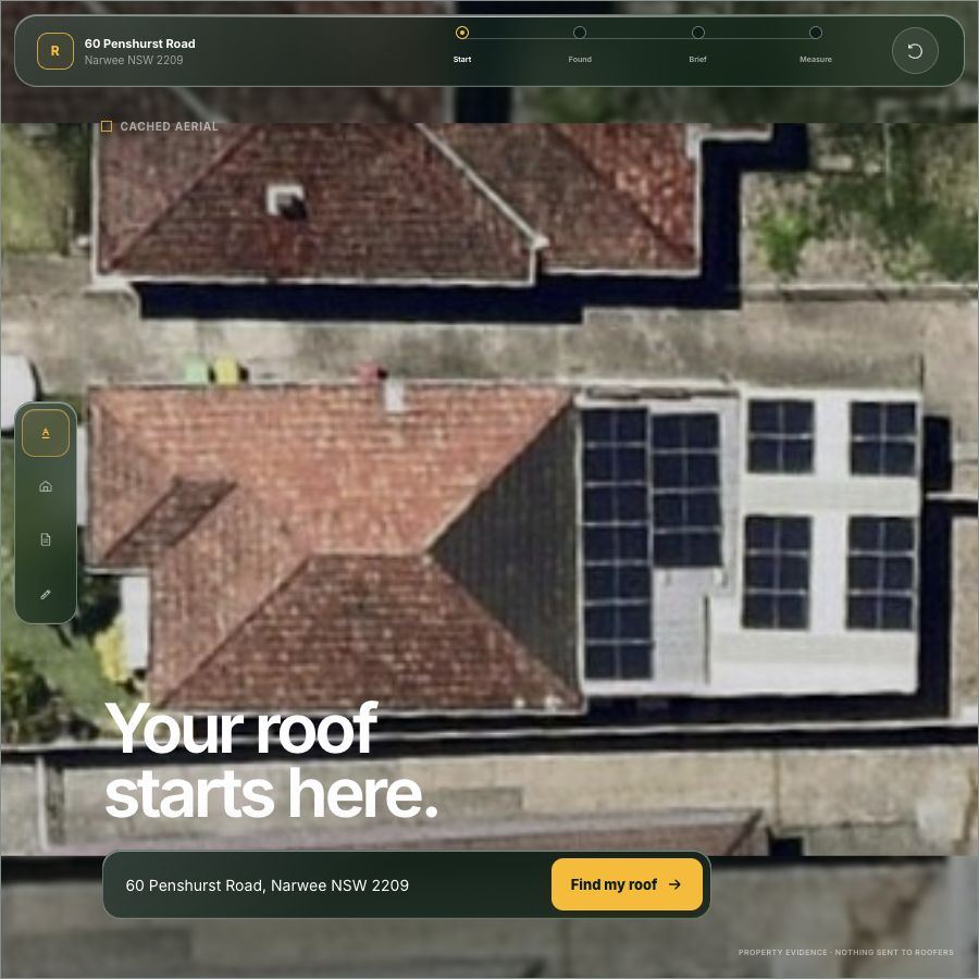 Aerial glass start