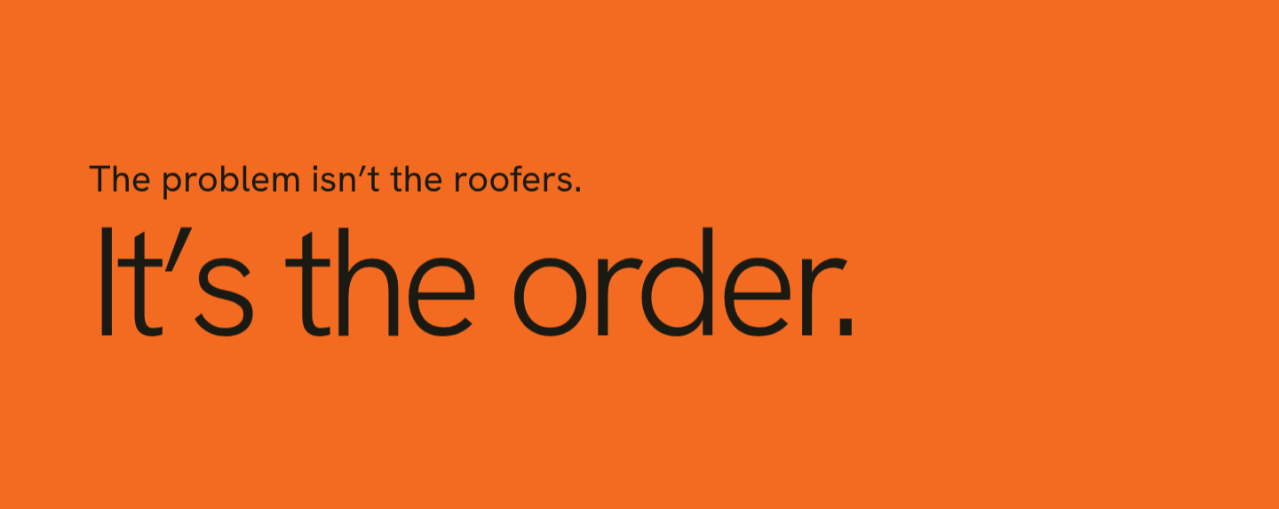 Spine B — V6 orange It’s the order section